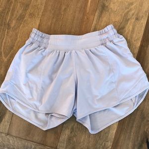 NWOT Lululemon Running Shorts (Gray Lavender)